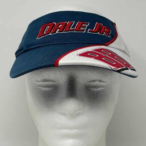 NASCAR Dale Earnhardt Jr 88 Visor Hat Cap Blue Strapback Chase Authentics Racing - Picture 2 of 10